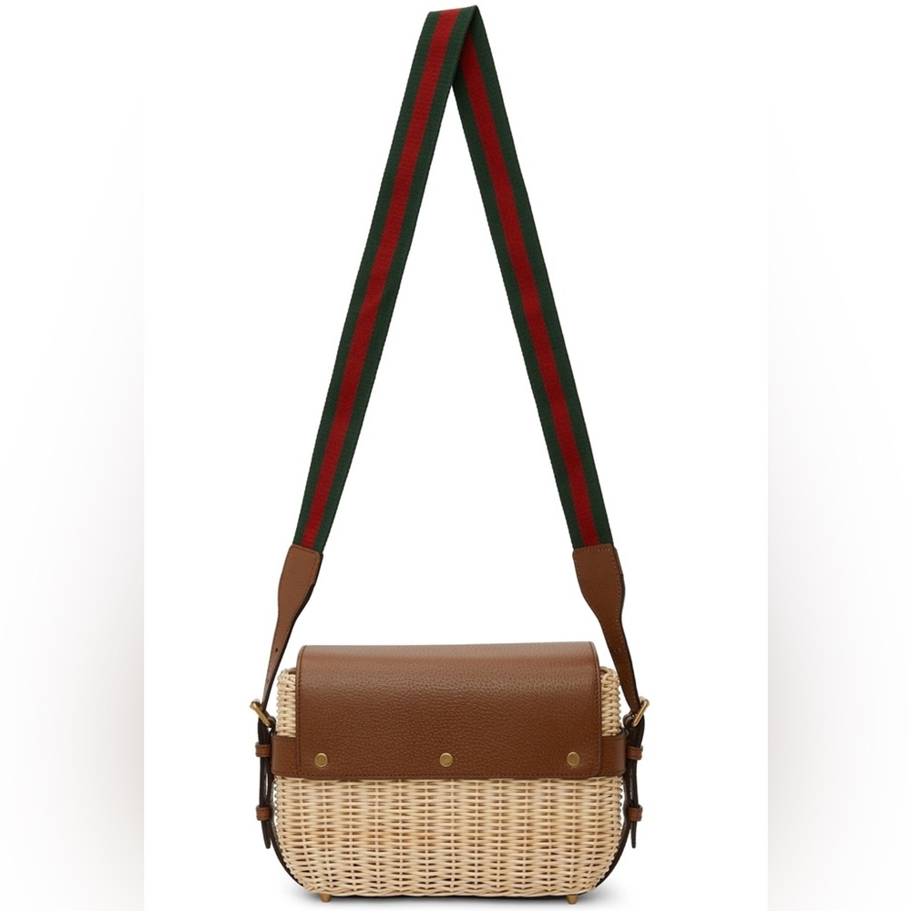 GUCCI Sherry Line Wicker Bag - Picture 2 of 14